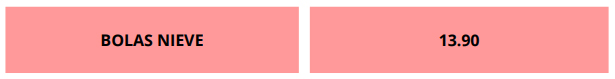 bola de nieve personalizada precios